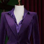 Royal Purple Velvet Suit