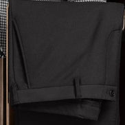 Grey Houndstooth Blazer & Black Trousers