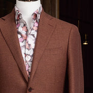 Rust Blazer & Classic Beige Trousers