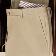 Rust Blazer & Classic Beige Trousers