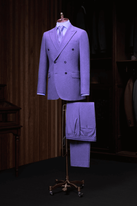 Double-Breasted Wool Suit
