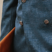 Green Double-Breasted Blazer